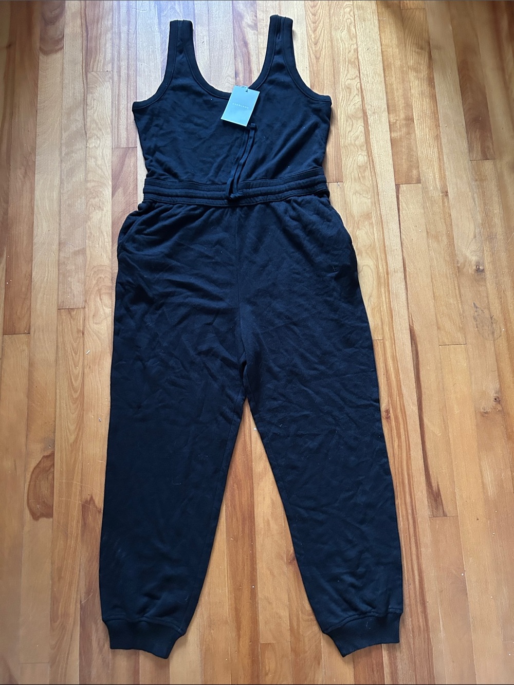 Everlane French Terry Organic Cotton Sleeveless Jumpsuit NWT